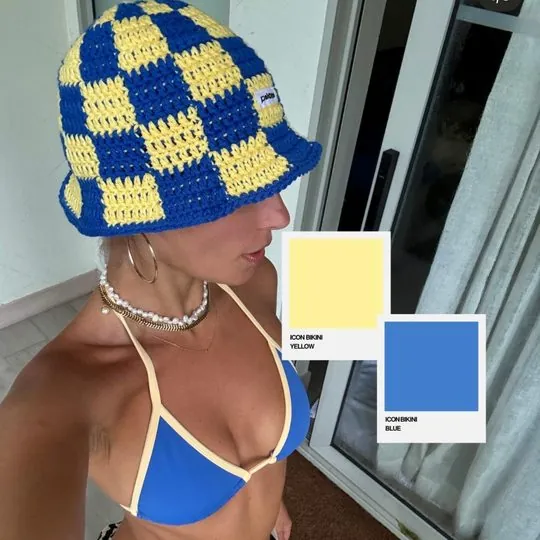 As worn: Icon Bikini in Blue