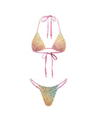 Yellow triangle bikini rush tusea